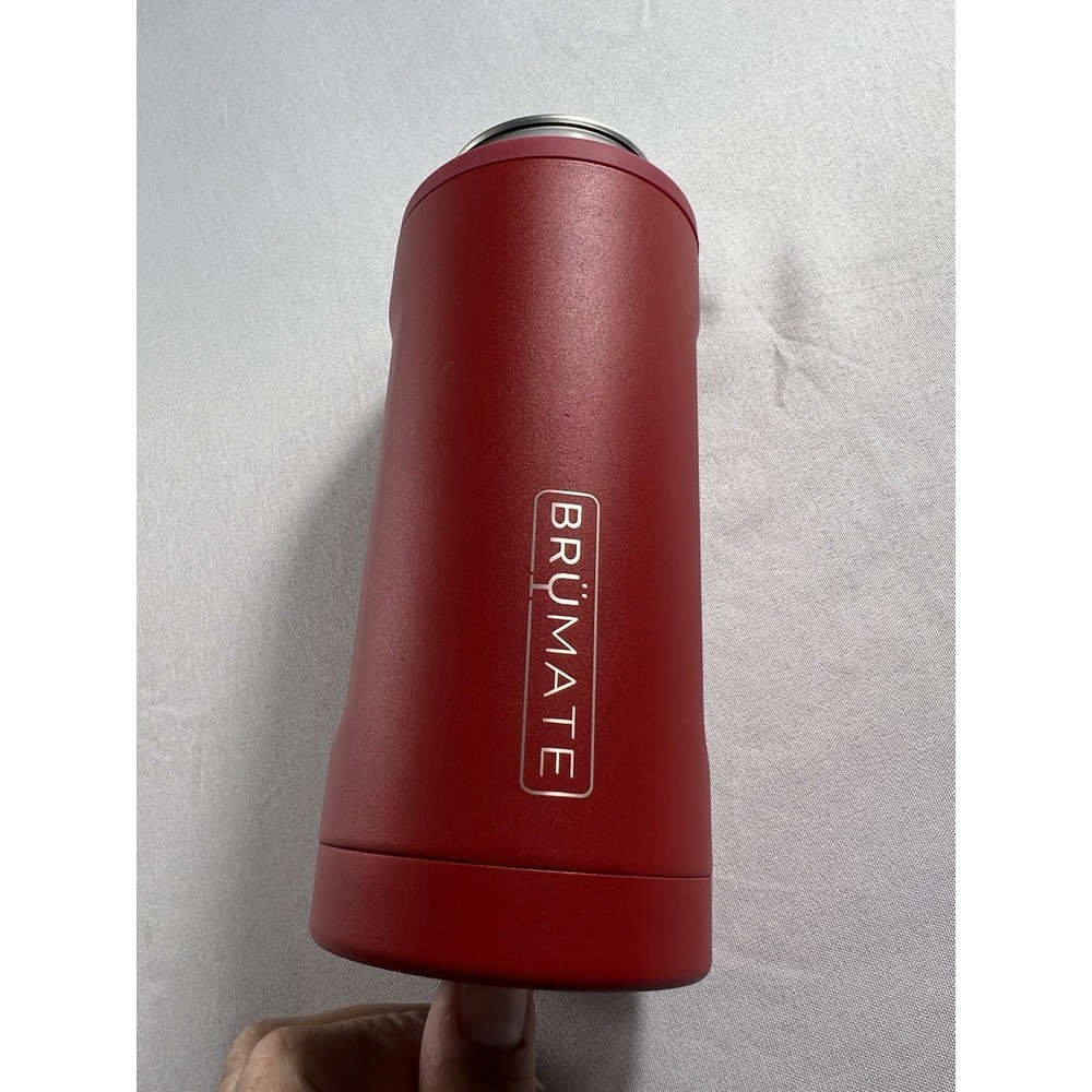 BruMate Hopsulator Slim 12oz Insulated Can Cooler Ruby Red DWHS12MRY